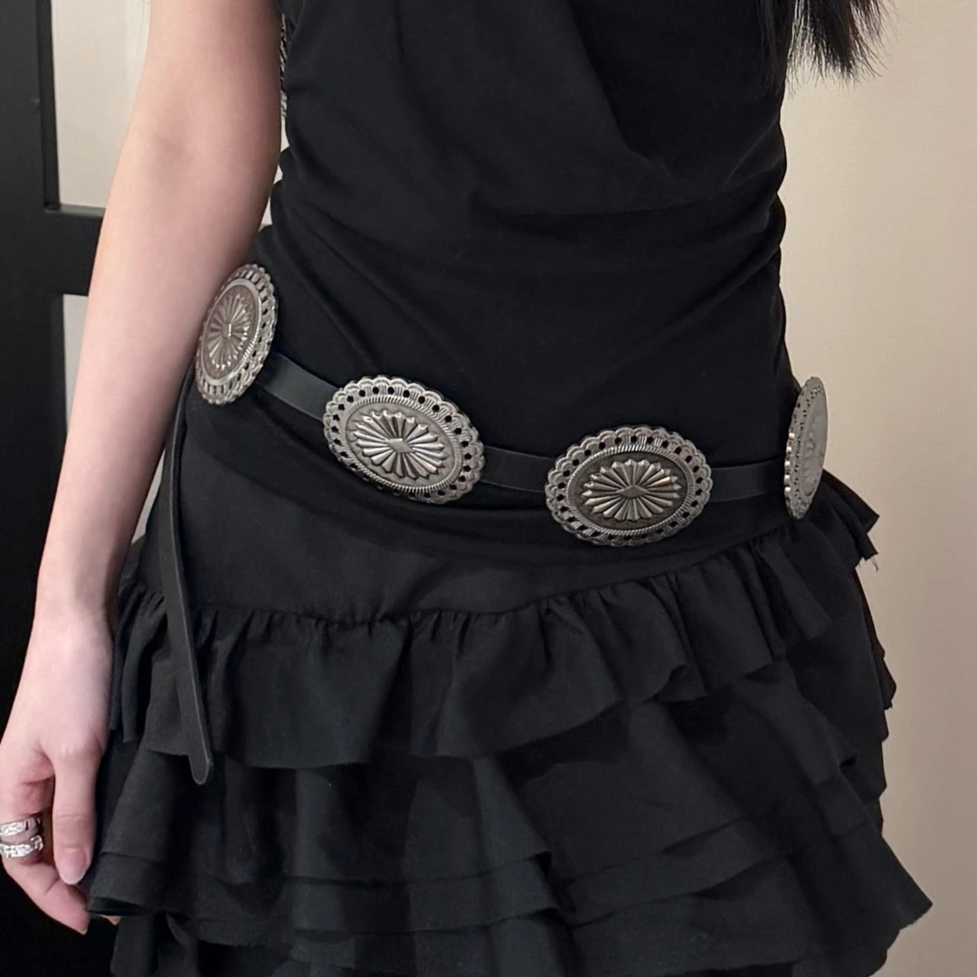 波西米亚美式复古腰带女配裙子装饰连衣裙皮带宽腰封外搭2025新款