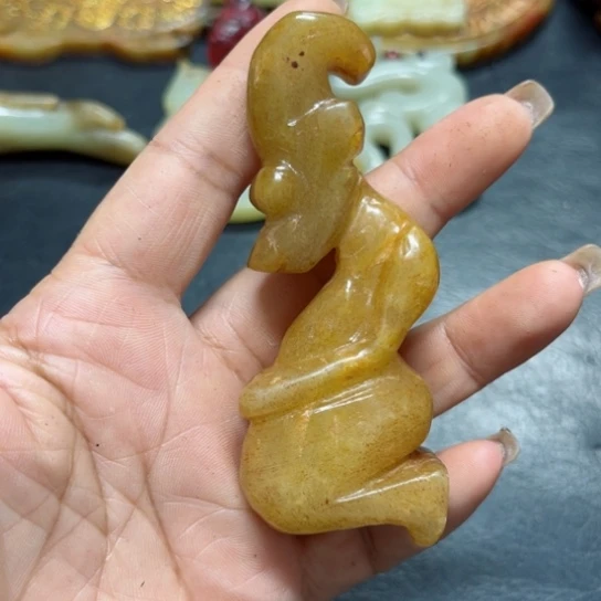 吊坠白玉菩提把件