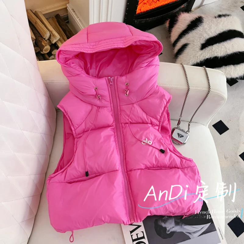 〖ANDI〗安迪订制秋冬款女童萌娃穿搭韩版重工纯色保暖棉马甲5256
