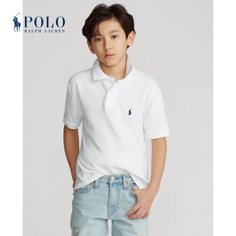 【礼盒包装】Ralph Lauren拉夫劳伦男童 棉网布短袖Polo衫323603252