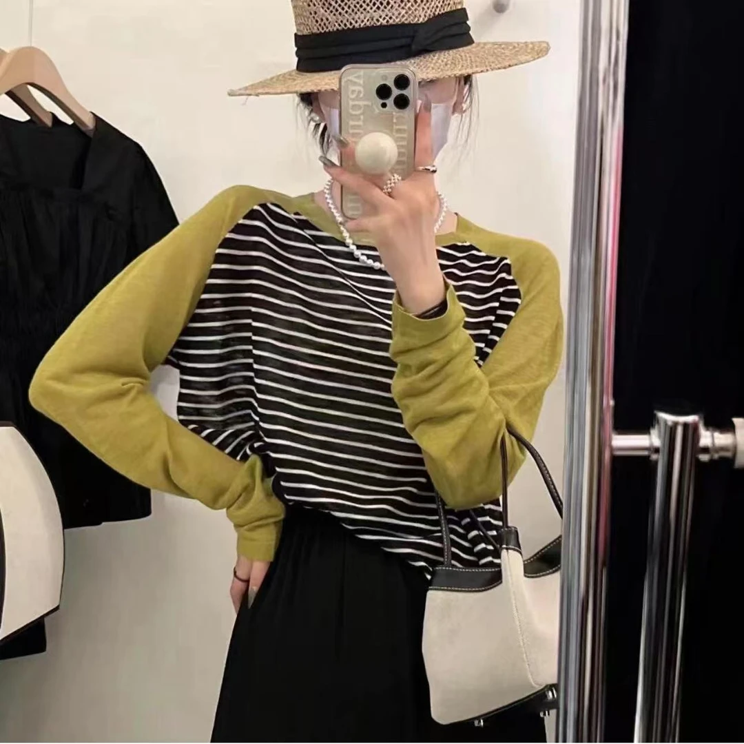 【YM高货】NN842-2025年春季新款时尚重工长袖针织百搭减龄慵懒