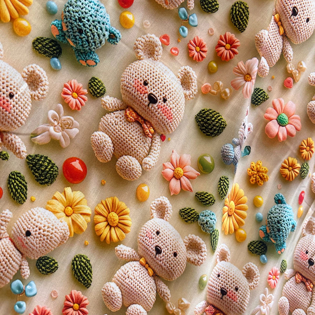 重磅精梳棉绸 百棉材质面料面料布料【毛线小熊】