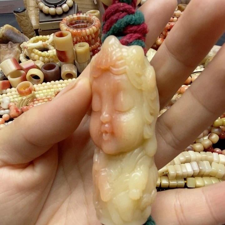 把件驼骨手把，手持