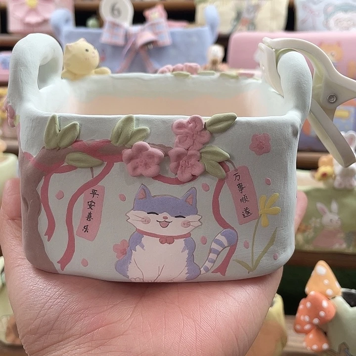 7…..手工手绘花盆