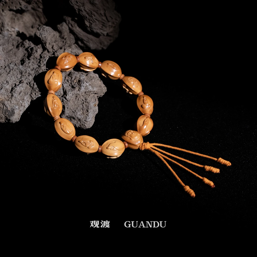GUANDU-观渡【鲨鱼背三面无相佛】鲨鱼背梅林铁核手持 面面都不同