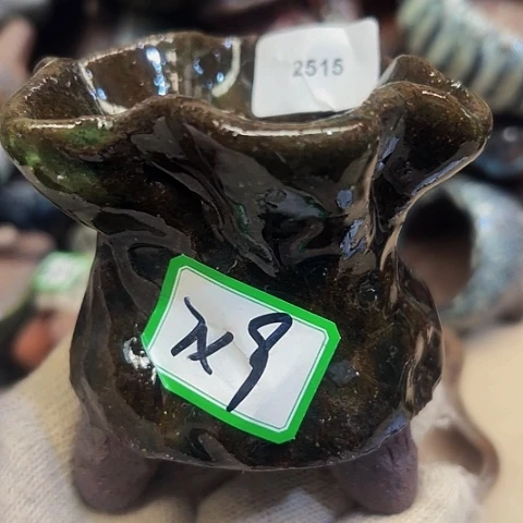 红陶粗陶花盆手工