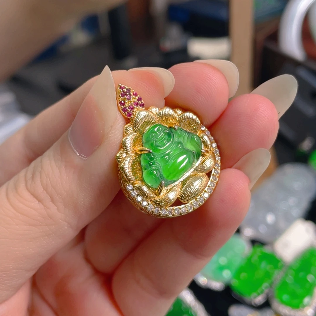 翡翠未镶嵌吊坠(不含链)