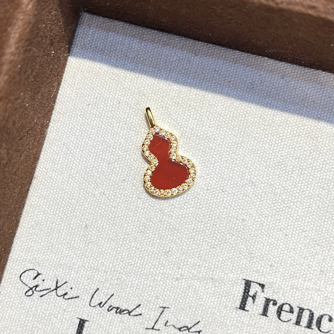 【通体18k金】小凤专属 18k金红玛瑙宝葫芦吊坠