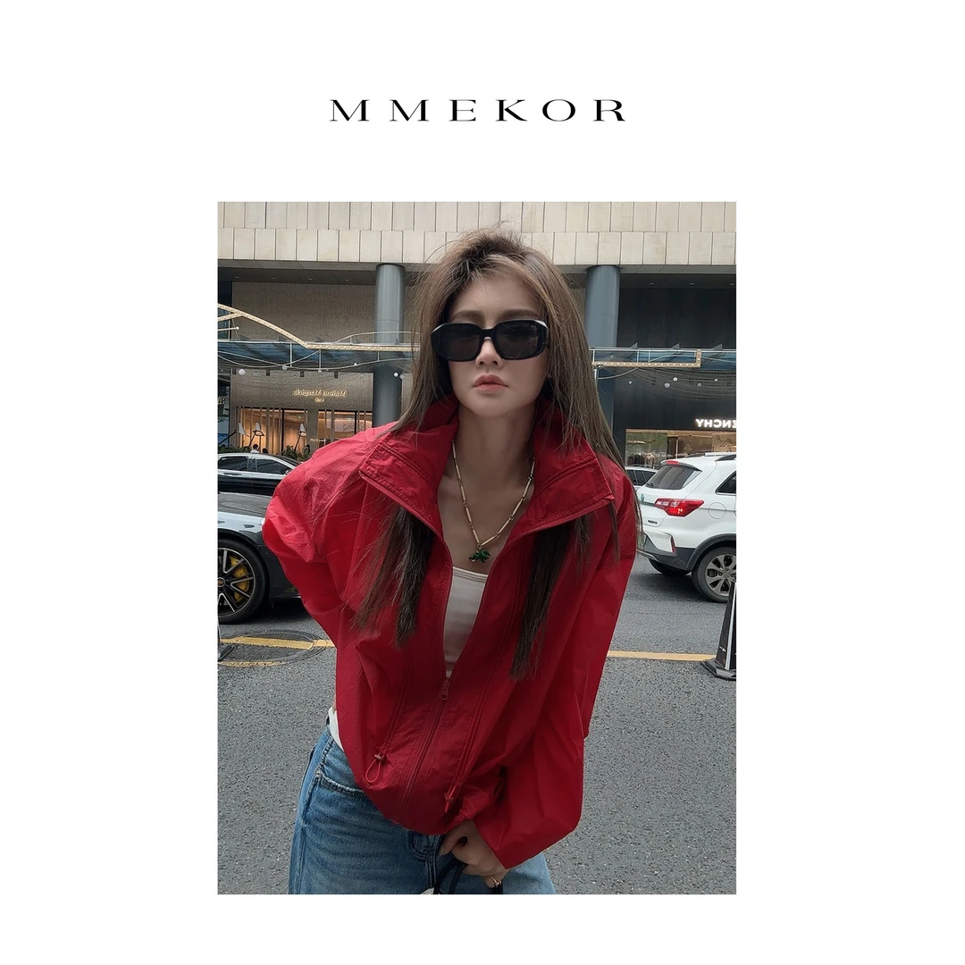 MMEKOR“大红大紫”外套 2025新款活力常青藤运动时髦上衣 89801