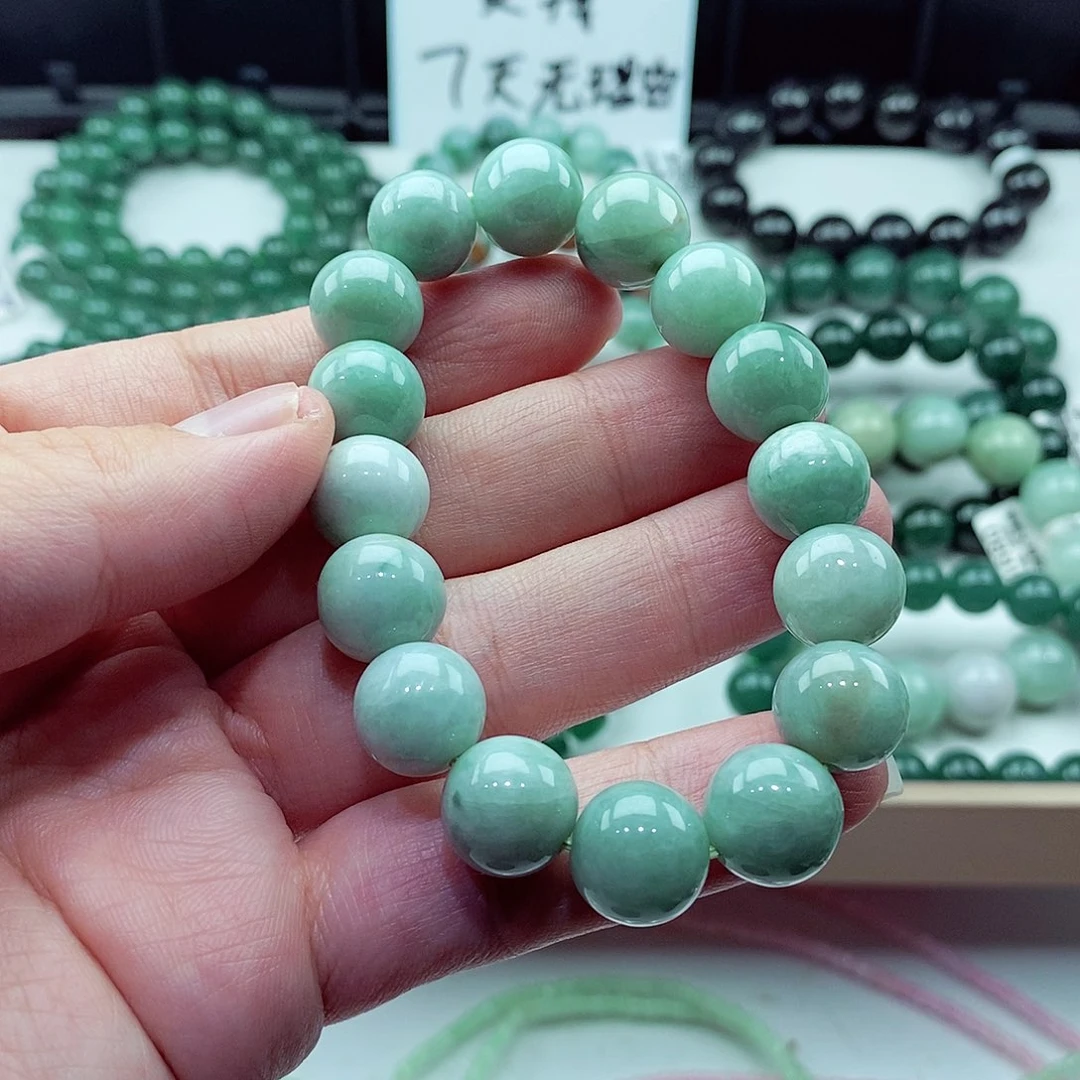 翡翠未镶嵌毛衣链