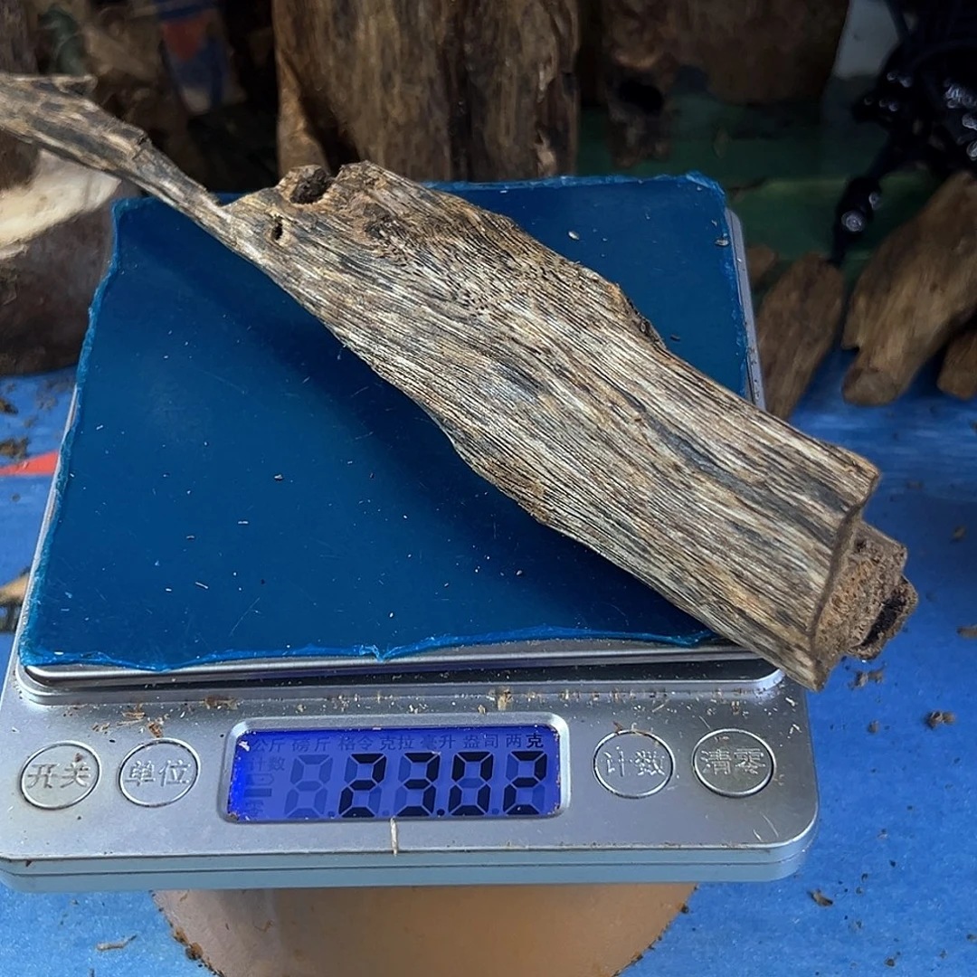 香料绿奇楠虫漏白棋23克