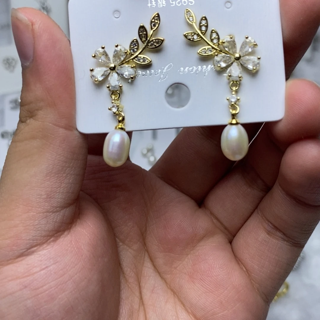 耳饰未镶嵌淡水珍珠