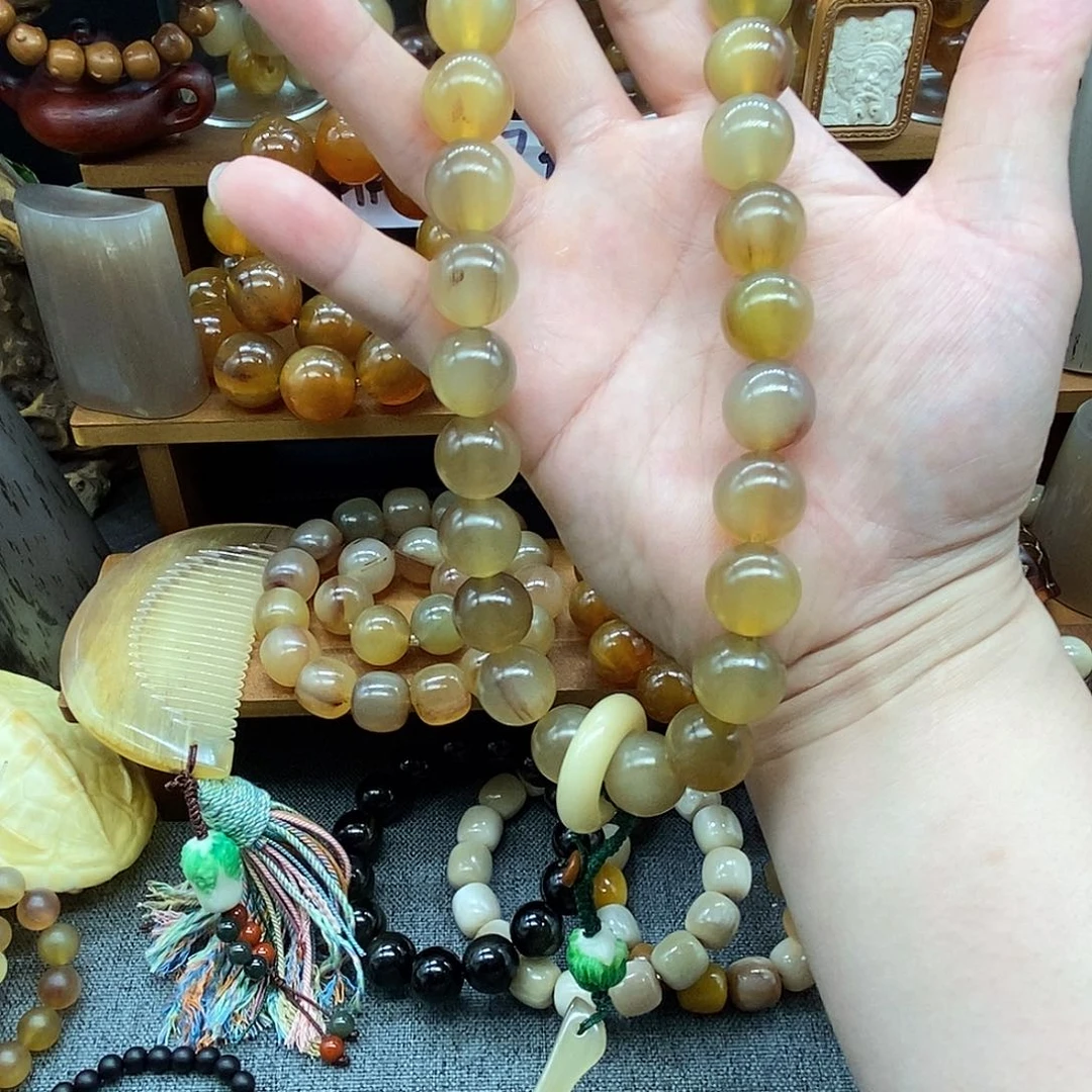 无非金属16mm非洲岭羊角黑青料手持