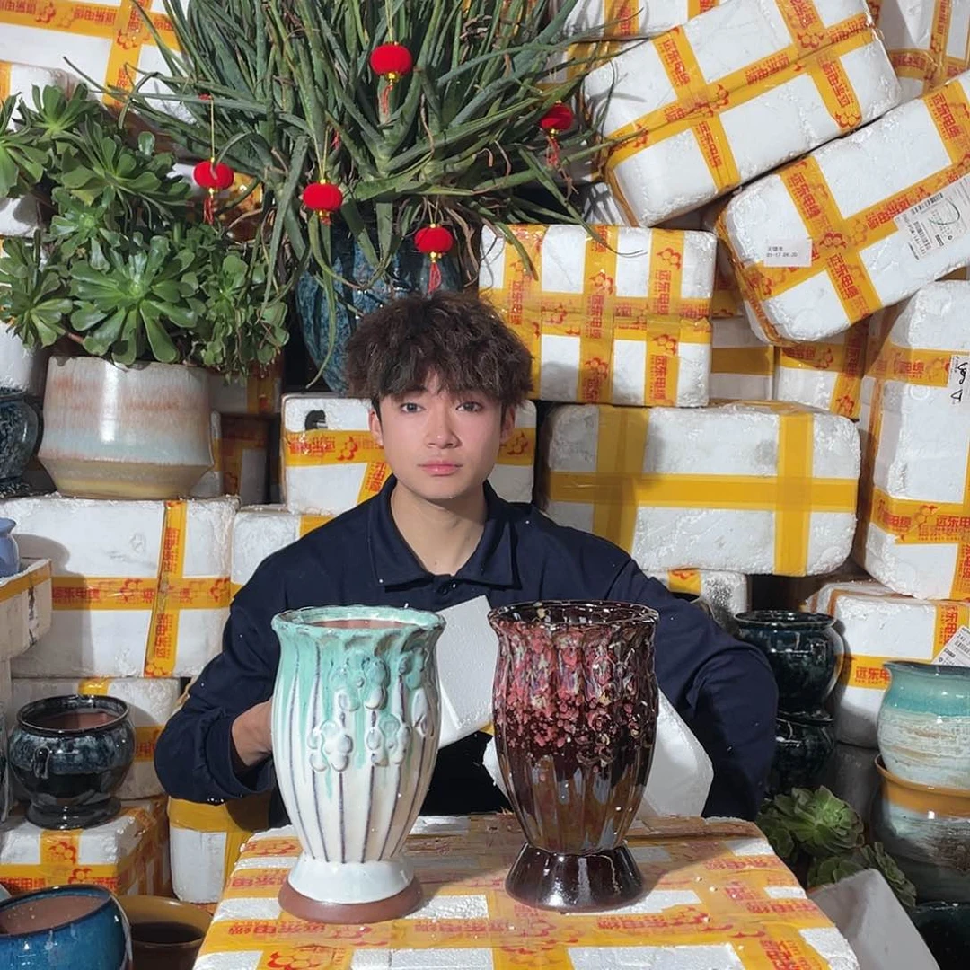 红陶宜兴紫砂花盆