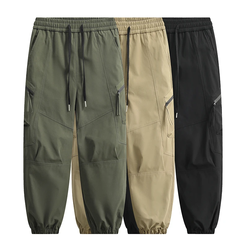 K18早秋新款户外工装裤男女同款机能风软壳防风防水时尚休闲长裤