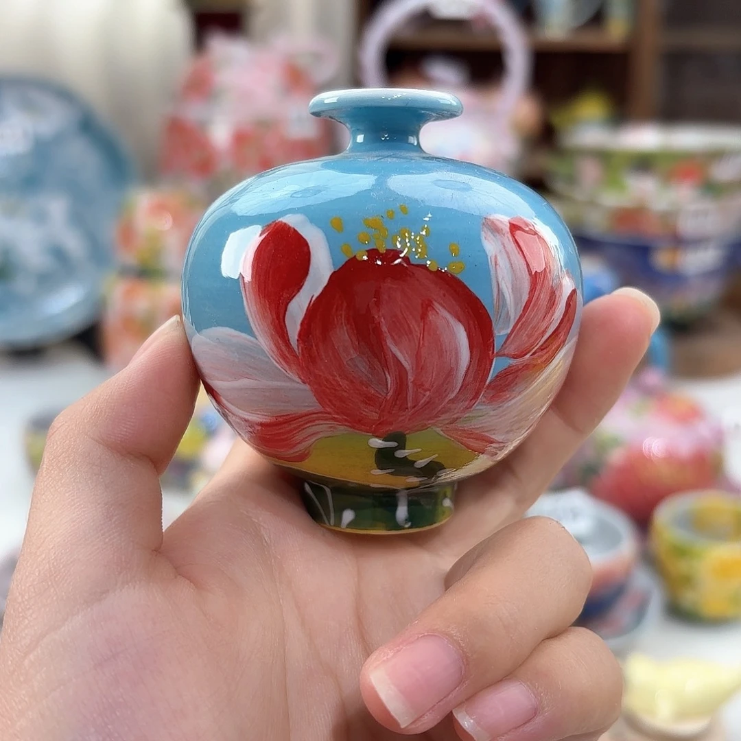 景德镇手绘高温釉下彩陶瓷茶具