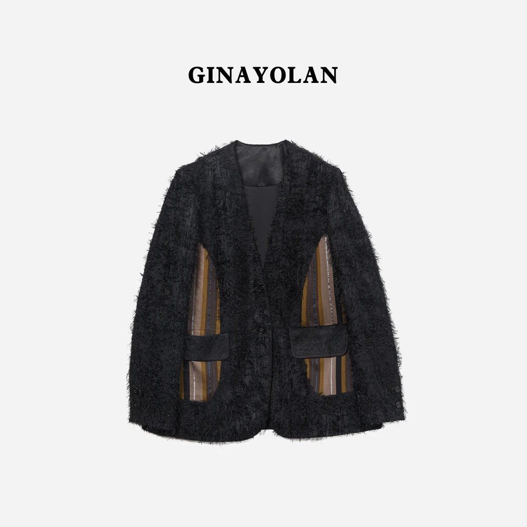GINAYOLAN/ 瑾颜 | 意大利进口奢华面料时尚精致外套