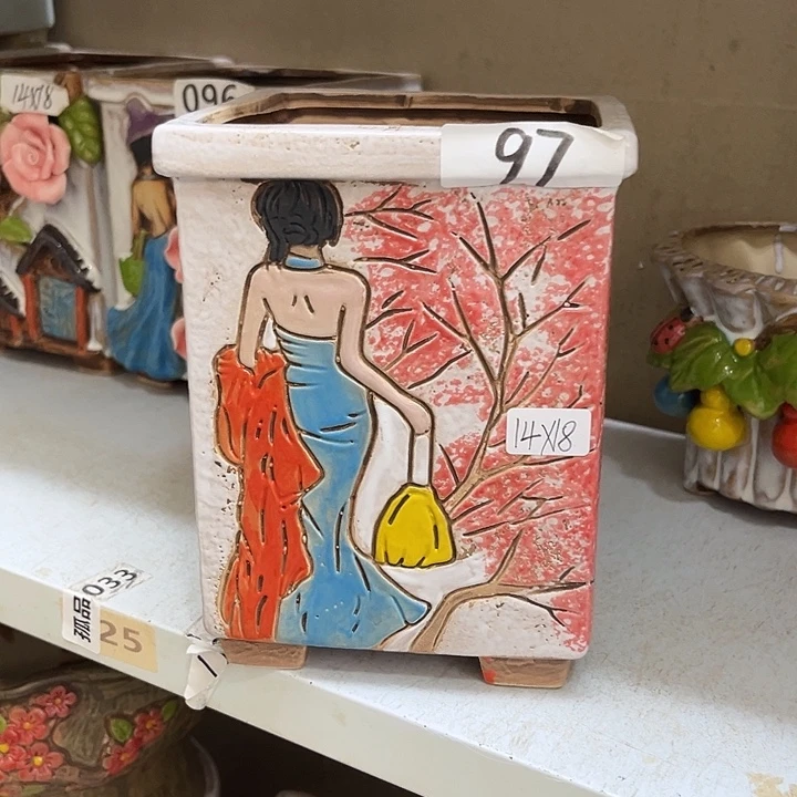 粗陶材质多肉花盆