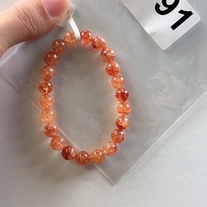 未镶嵌手链水晶卡8+红胶花