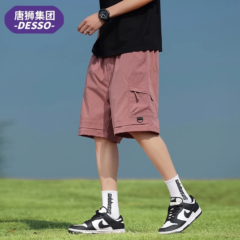 唐狮集团DESSO夏季男士宽松工装短裤潮流百搭休闲速干透气五分裤