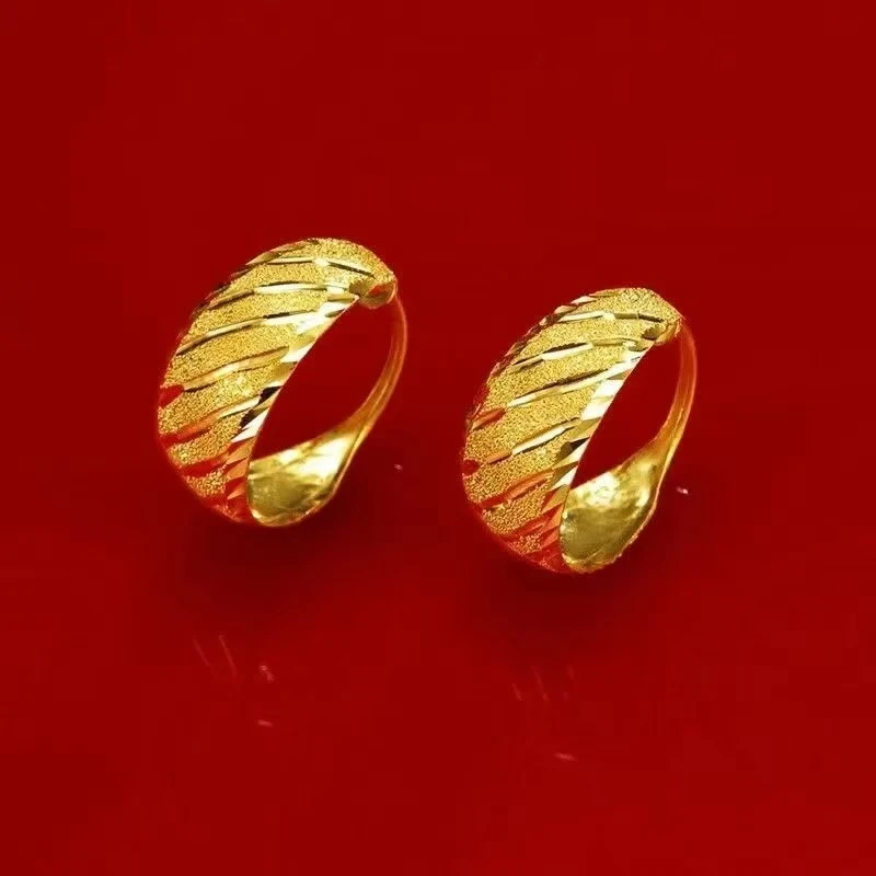 铜合金耳饰耳饰耳饰【妈妈款两公分磨砂耳环】女生高级女款