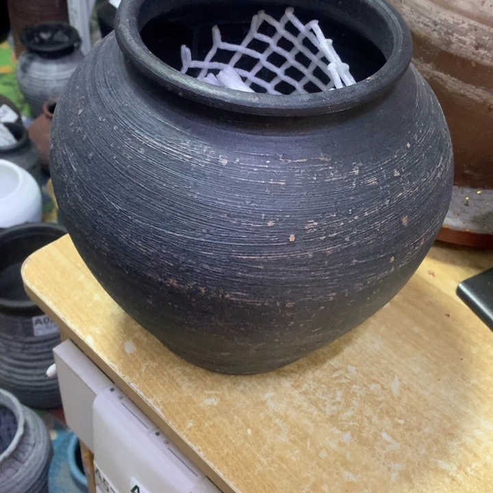 【闪购商品】红陶粗糙盆默认打孔高24口15
