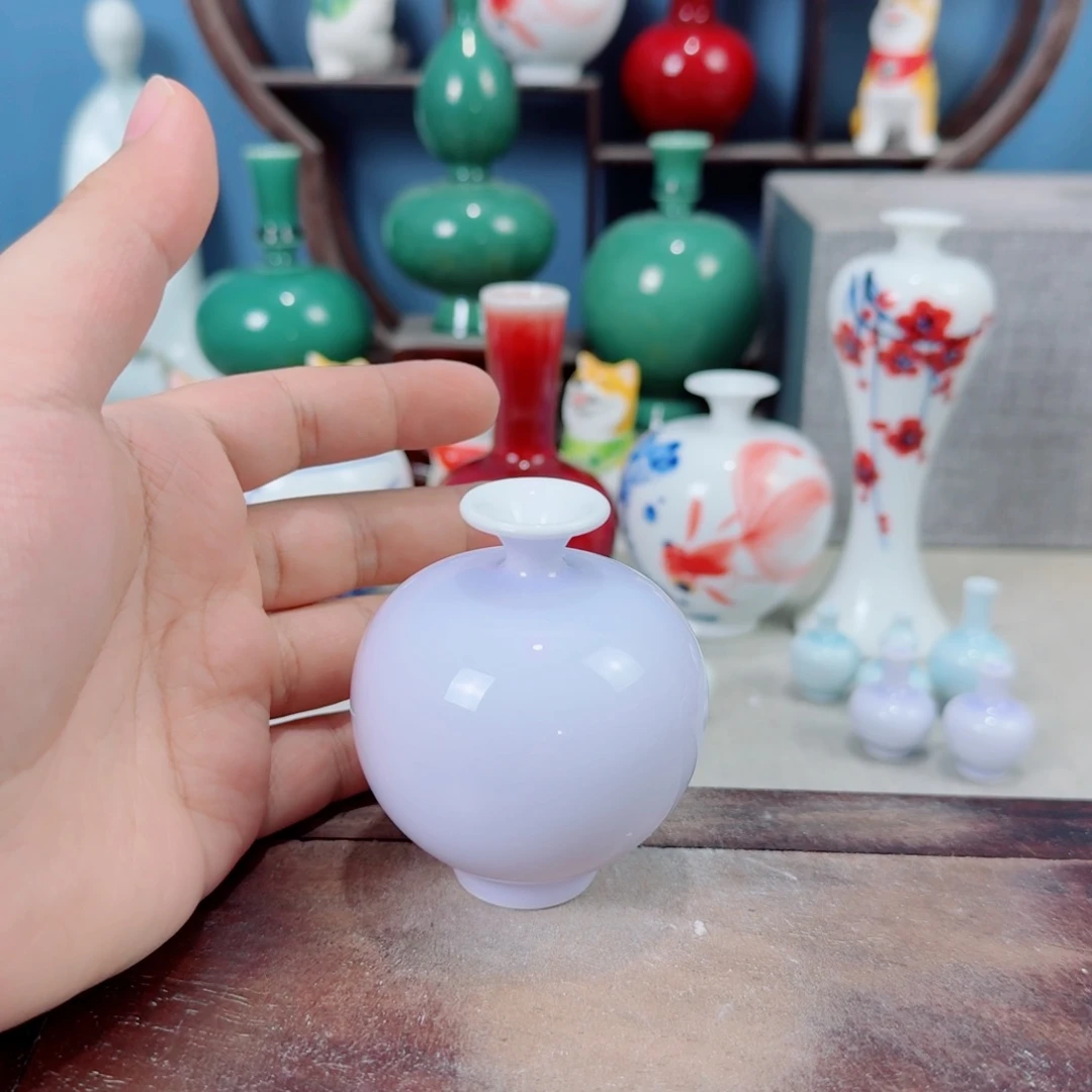陶瓷手工小花器摆件