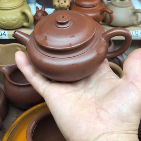 紫砂茶壶红龙飞碟180豪升左右