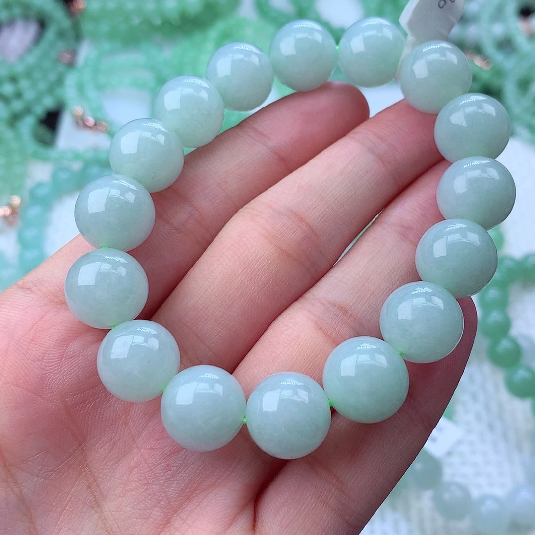 翡翠未镶嵌毛衣链卡13