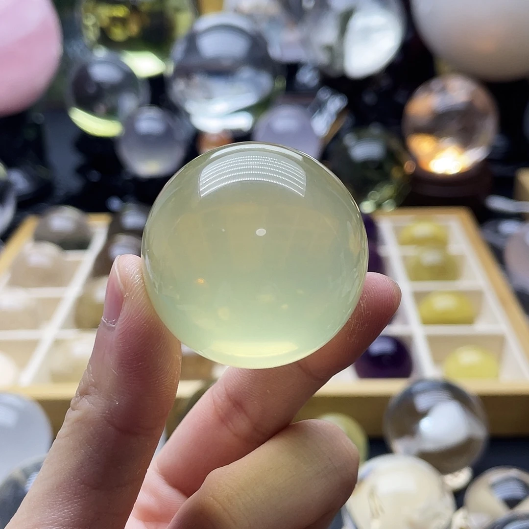 水晶珠宝半成品未镶嵌3.8cm黄水晶纯净体