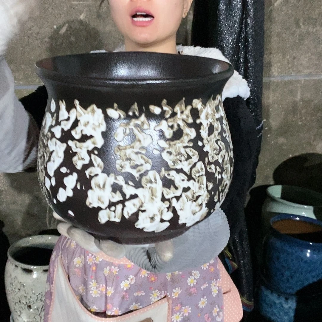 紫砂花盆正品口25高22