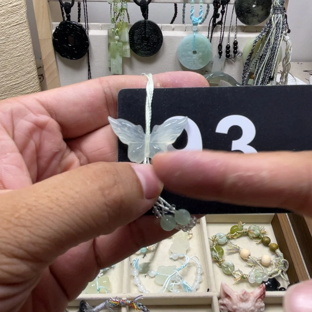 蛇纹石玉合金颈饰