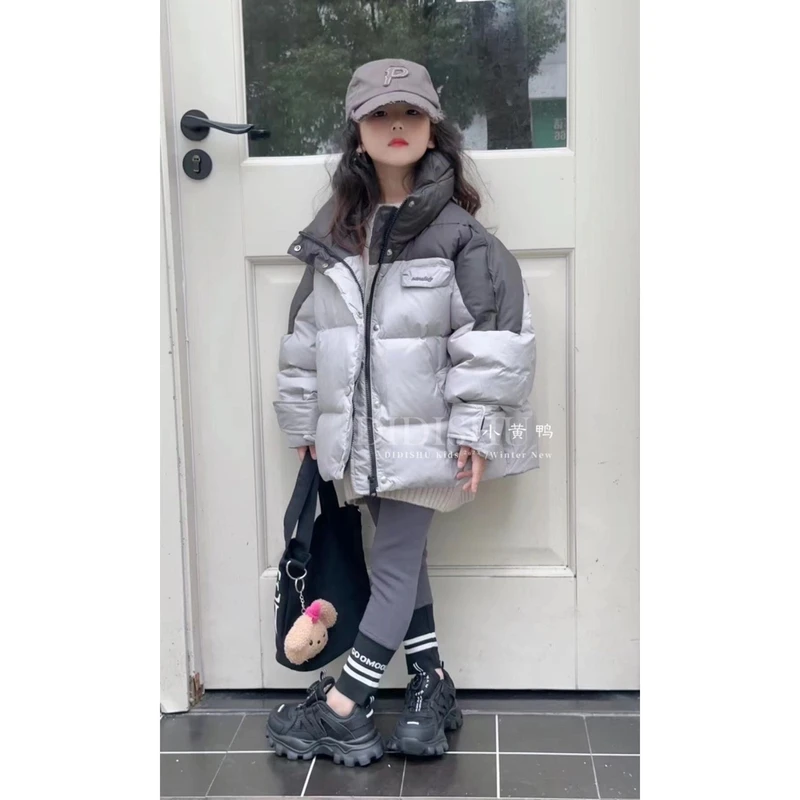 665儿童立领时尚加厚羽绒服男童女童外套