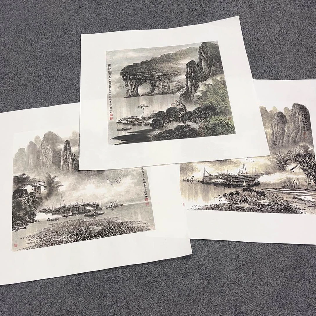 国画DT33x33带拖底任发一幅