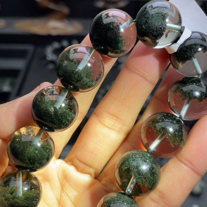 手链未镶嵌水晶绿幽灵聚宝盆17