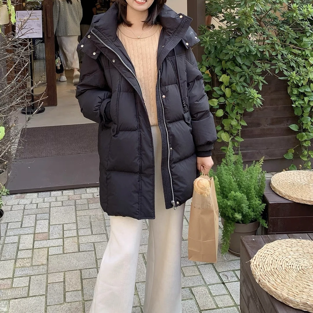 2576 新国标90绒洋气连帽时尚百搭羽绒服
