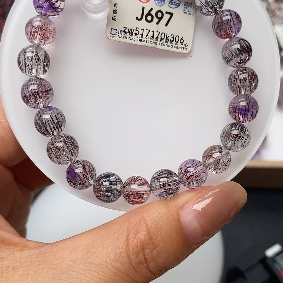 水晶手链未镶嵌J697超七8.4m