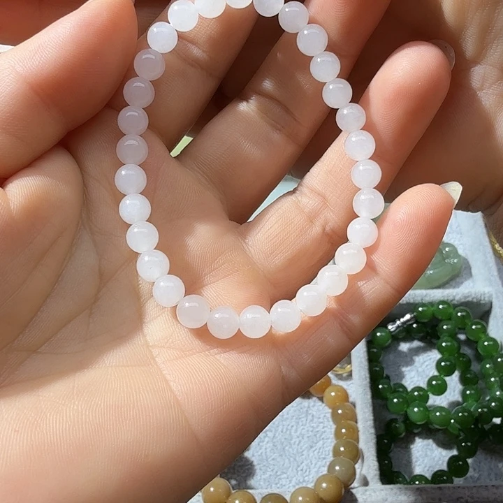未镶嵌手链和田玉（白玉）