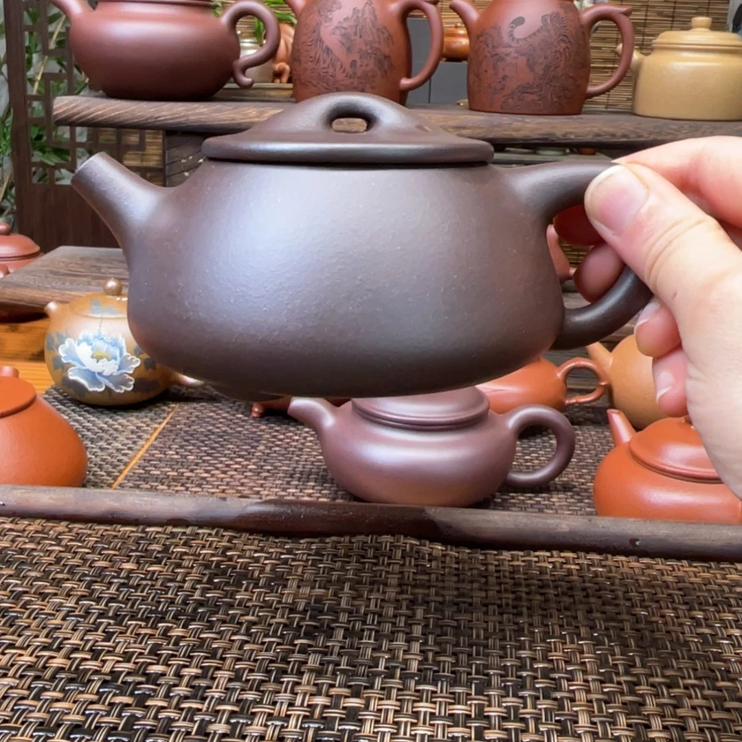紫砂茶壶宜兴原矿紫砂手工制全300