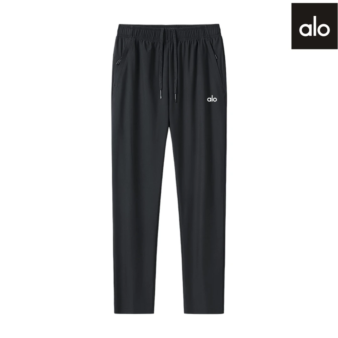 品牌夏季运动长裤裤子徒步休闲裤冰丝速干裤高弹力直筒裤薄款