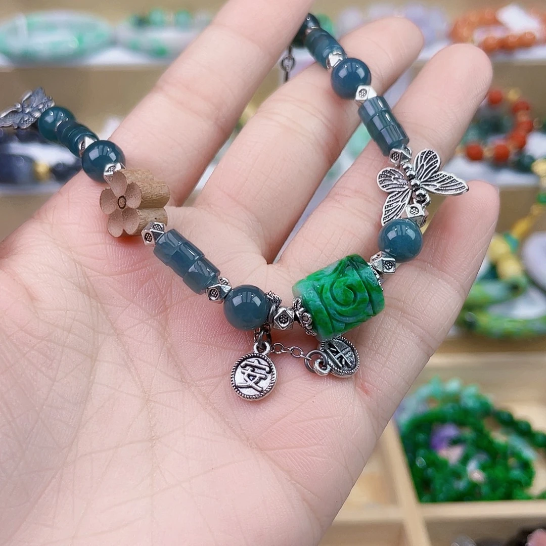 翡翠未镶嵌手链手链