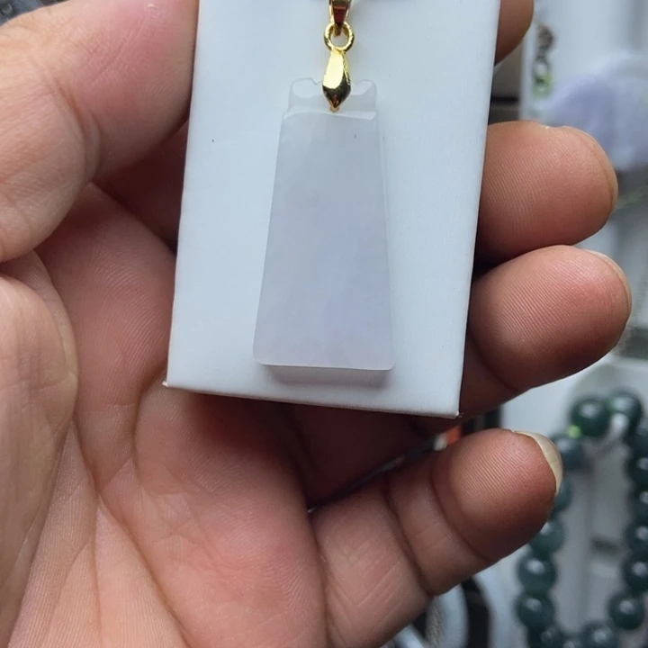 薄****银S925镶嵌翡翠耳饰吊坠