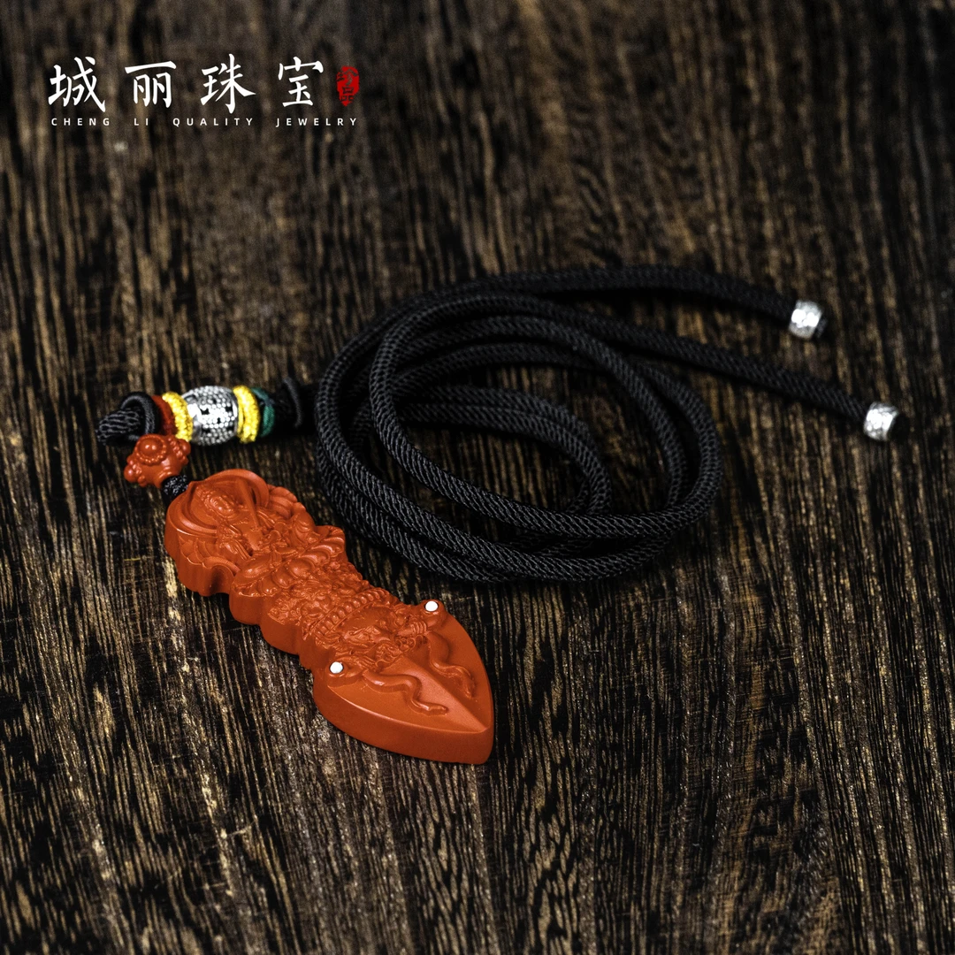 天然辰砂红【永护八大】八大守护项链/条