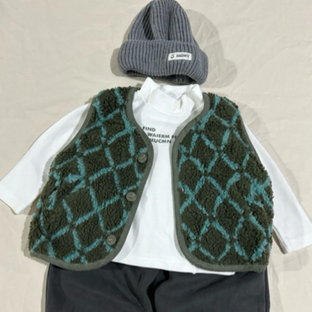 儿童韩版百搭内外两穿秋冬款马甲