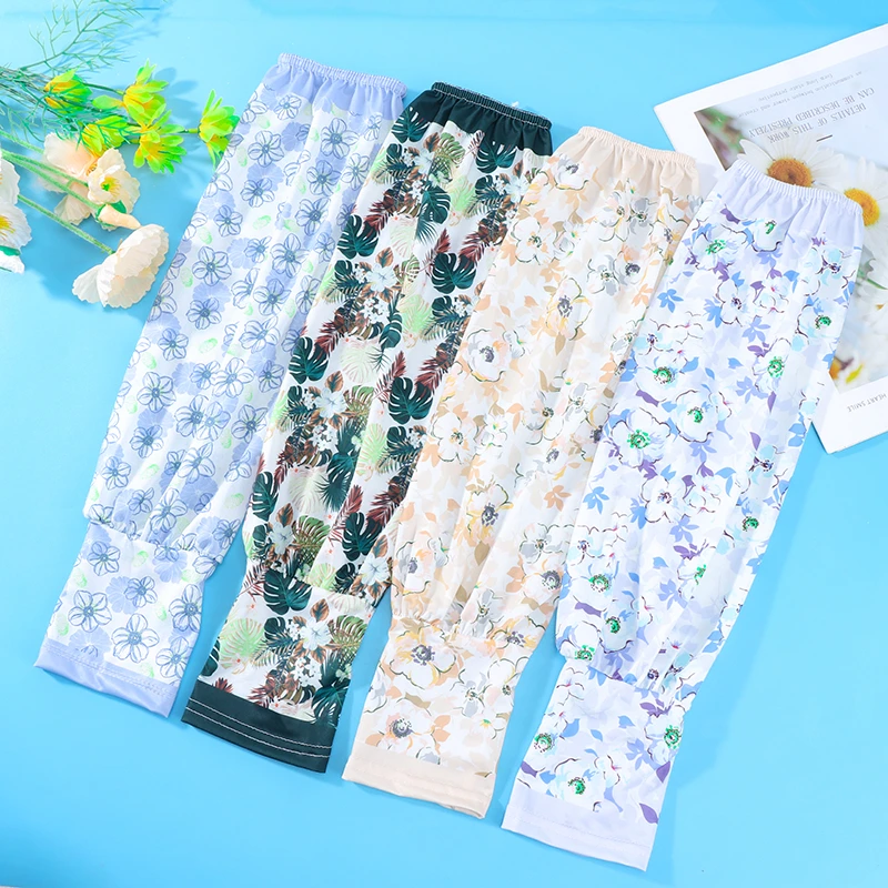 女士防晒冰袖夏季宽松大码防紫外线冰丝袖套户外开车骑行手臂护袖