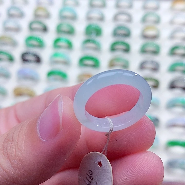 翡翠未镶嵌戒指15号