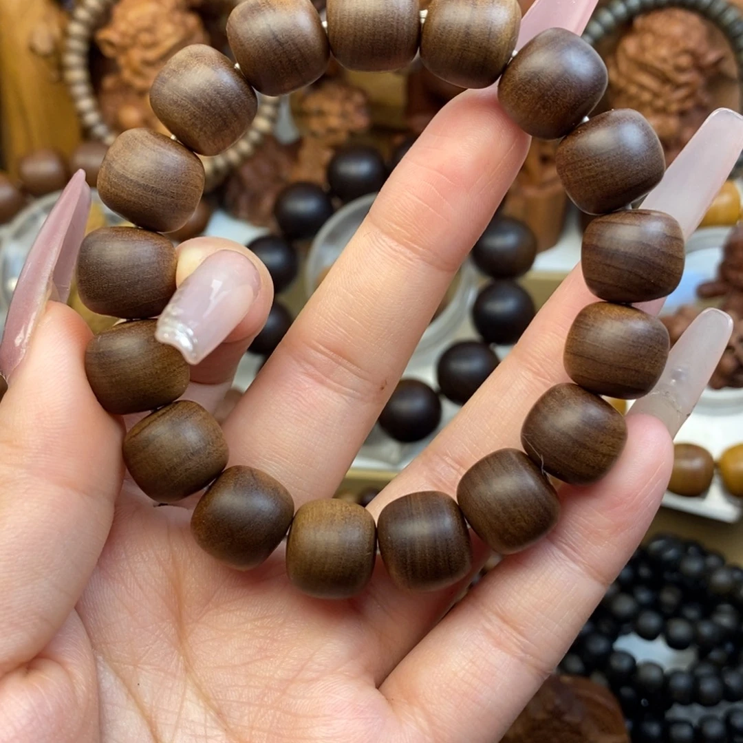 檀香木手串/手链迈索尔老山檀香12.13黑肉沉水横纹奶香