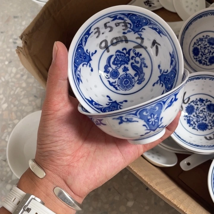 摆件景德镇高温细白瓷餐具