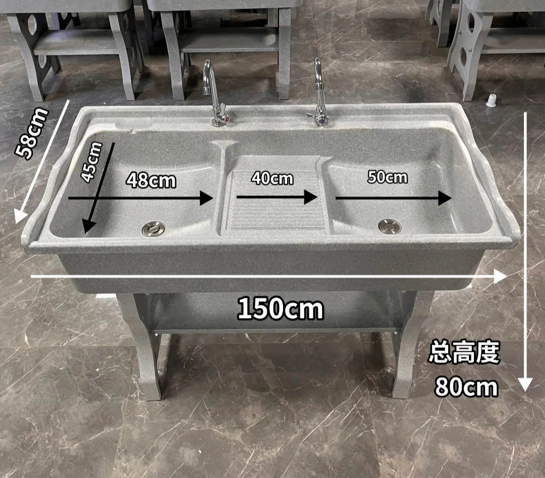 阳台室内室外洗衣池加厚设计双槽