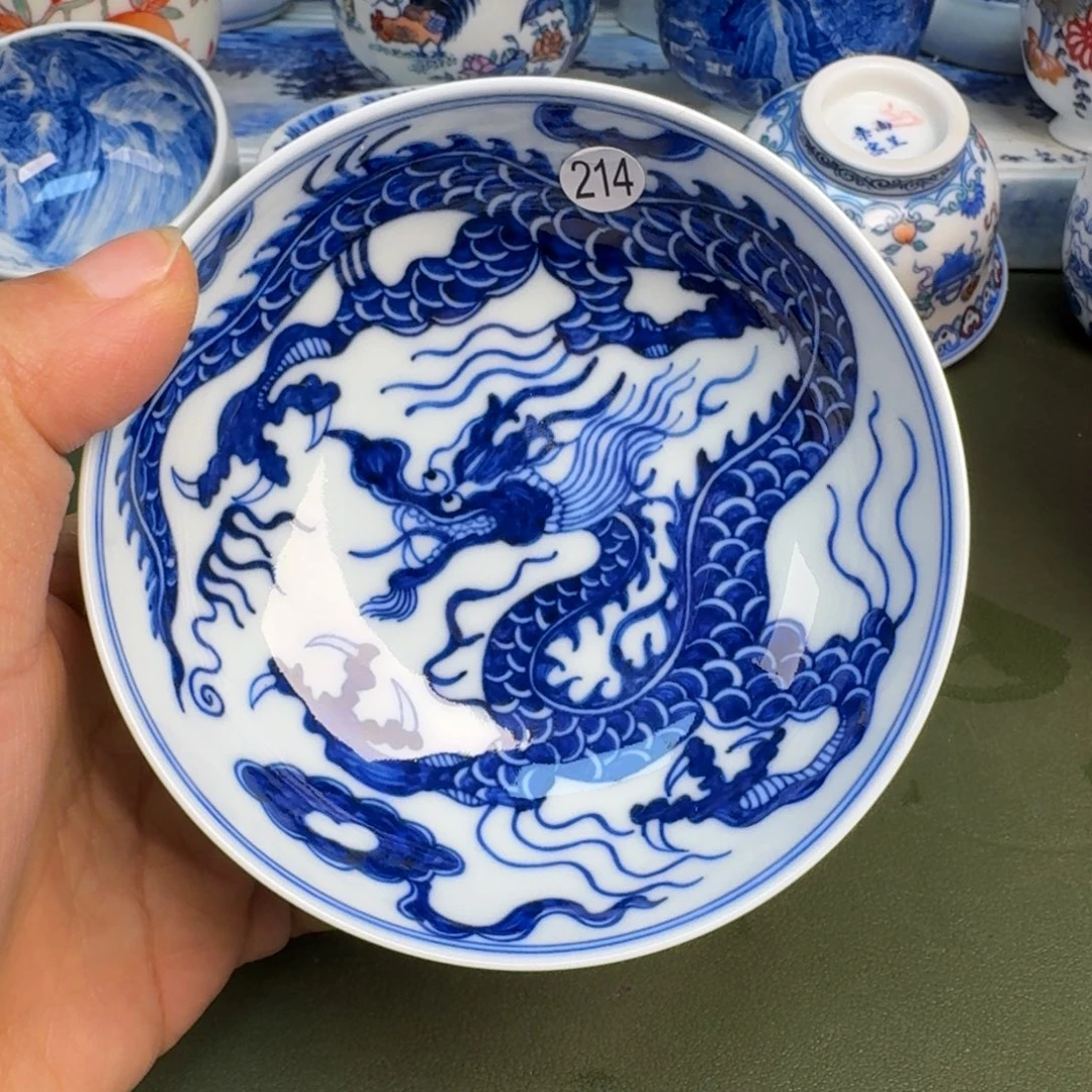 瓷景德镇纯手绘茶具圆圆214！